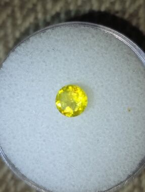 Genuine Mali Garnet 0.53ct Yellow Grossular Andradite High Fire Gemstone
